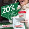 20% student discount at Krispy Kreme
