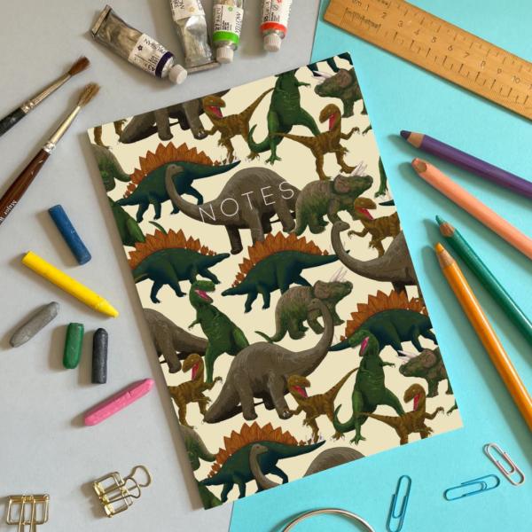Curated Makers dinosaur notebook